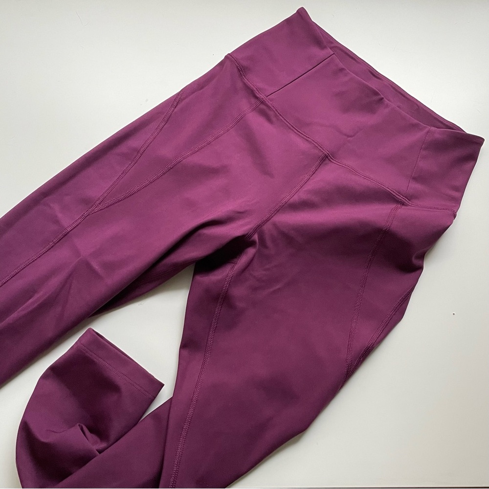 Girlfriend collective plum leggings